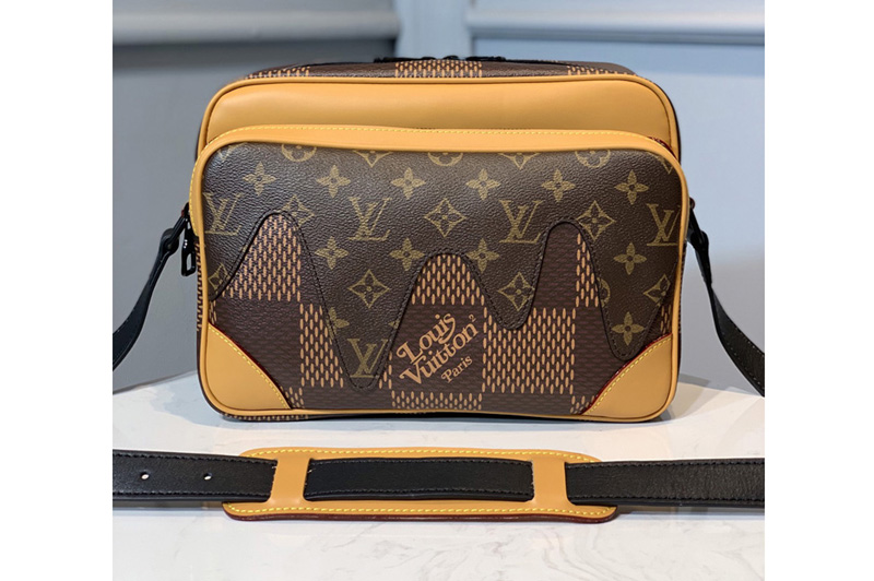 Louis Vuitton M44757 LV Messenger bag in Monogram canvas and Damier Ebene Canvas