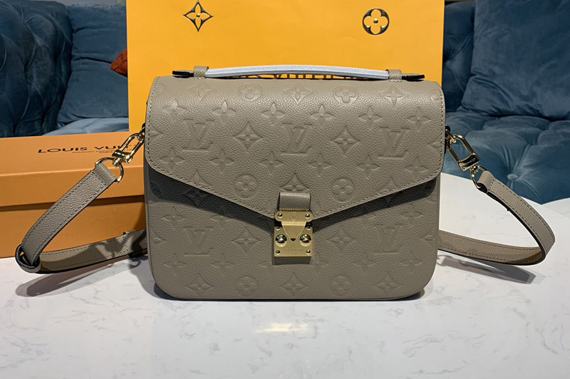 Louis Vuitton M44881 LV Pochette Métis handbags Gray Monogram Empreinte Leather