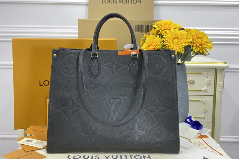 Louis Vuitton M44925 LV OnTheGo GM tote Bag in Monogram Empreinte Leather