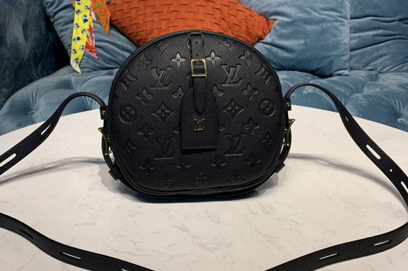 Louis Vuitton M45167 Boite Chapeau Souple MM handbag in black Taurillon leather