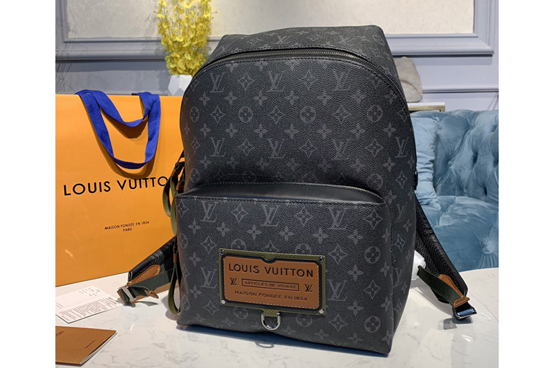 Louis Vuitton M45218 LV Apollo Discovery Backpack PM Bags in Monogram Eclipse Canvas