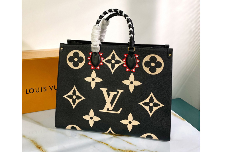 LV Black Embossed Monogram Surne MM Purse - Large Women's Tote Bag