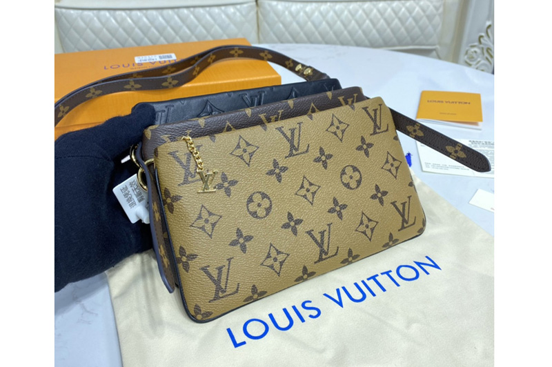 Louis Vuitton M45412 LV LV3 Pouch in Lambskin, Monogram and Monogram Reverse coated canvas