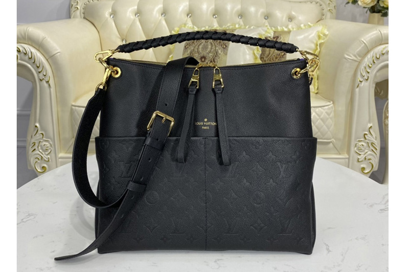 Louis Vuitton M45522 LV Maida Hobo Bag in Black Monogram Empreinte Leather