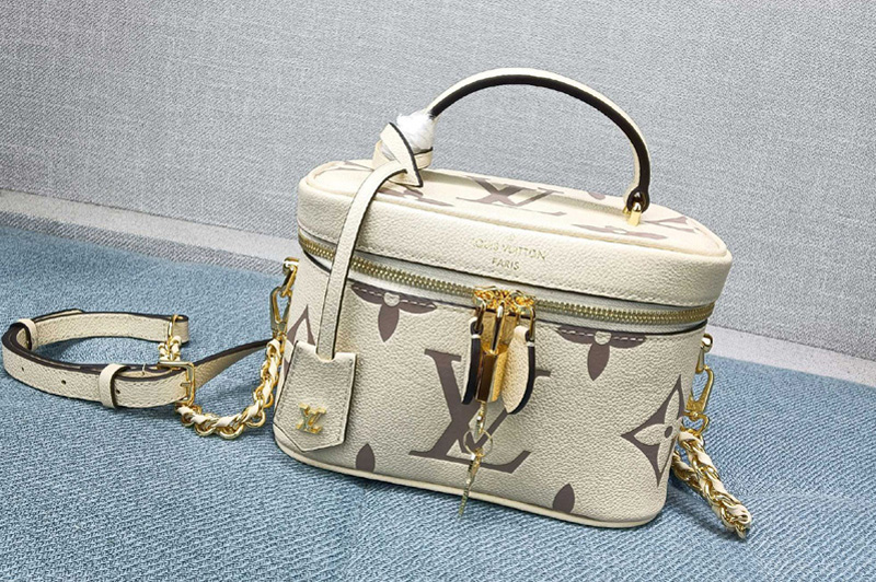 Louis Vuitton M45599 LV Vanity PM handbag in Bicolor Monogram Empreinte Leather