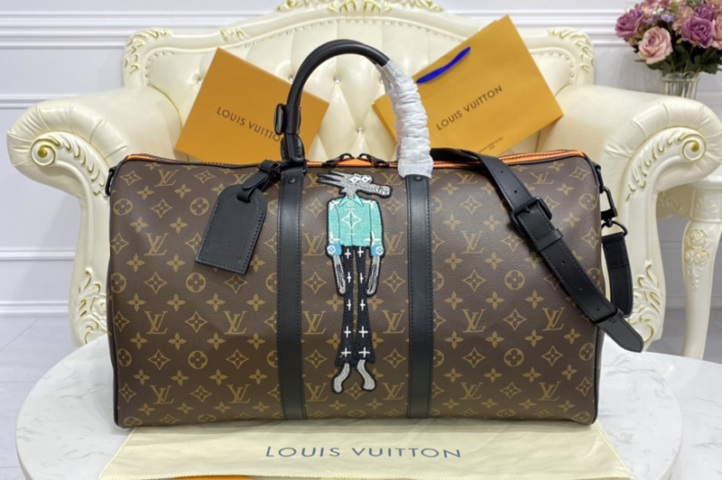 Louis Vuitton M45616 LV Keepall Bandoulière 50 Bag in Monogram coated canvas