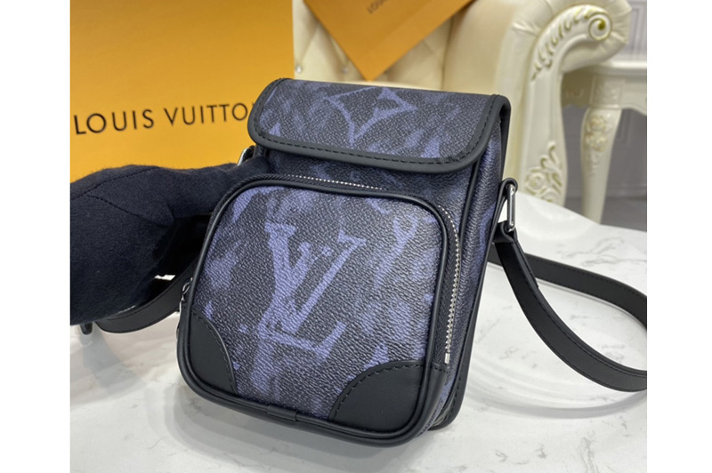 Louis Vuitton M45650 LV Nano Amazon Messenger bag in Monogram Pastel Noir coated canvas
