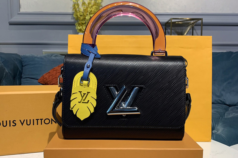 Louis Vuitton M50282 LV TWIST MM Bags Black Epi Leather