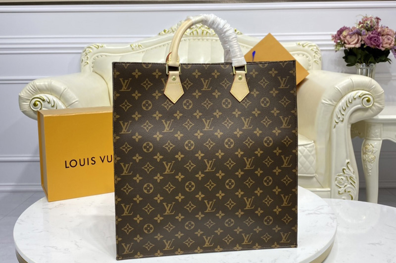 Louis Vuitton M51140 Sac Plat Bags in Monogram Canvas