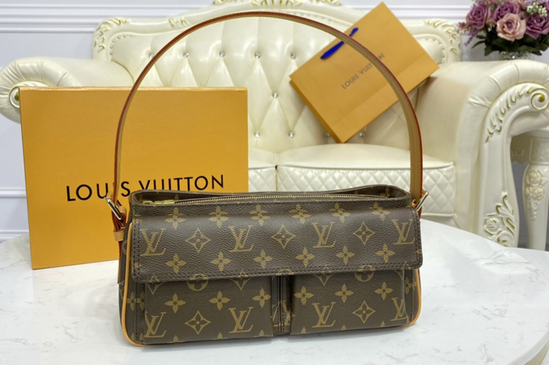 Louis Vuitton M51164 LV VINTAGE Bibashite MM Bag in Monogram Canvas