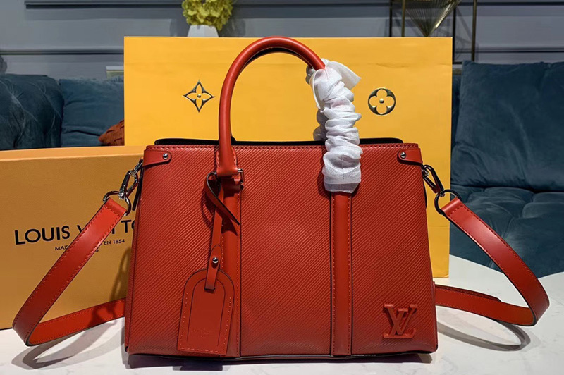 Louis Vuitton M55613 LV Twist Tote Bags Red Epi leather