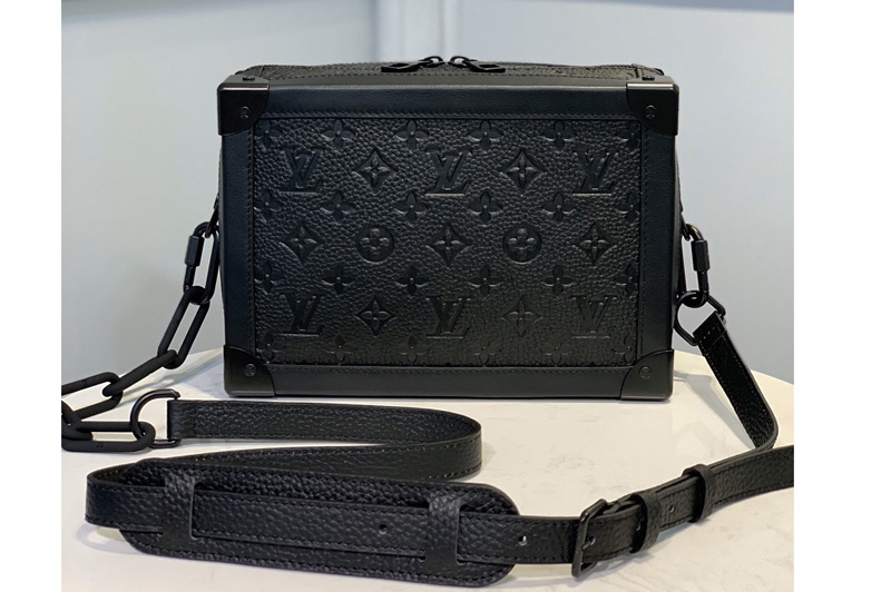 Louis Vuitton M55700 LV Soft Trunk bag in black Taurillon leather