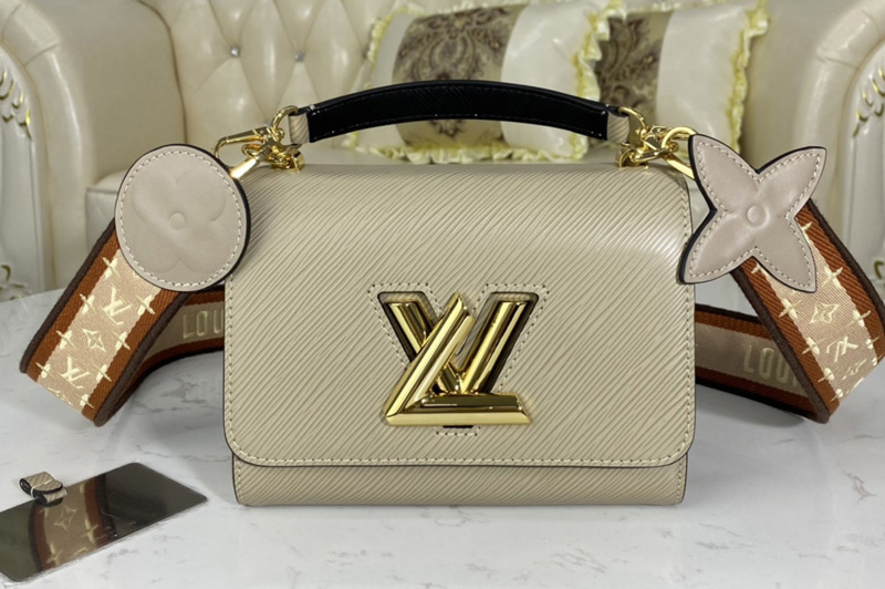 Louis Vuitton M57063 LV Twist Mini handbag Gray Epi leather