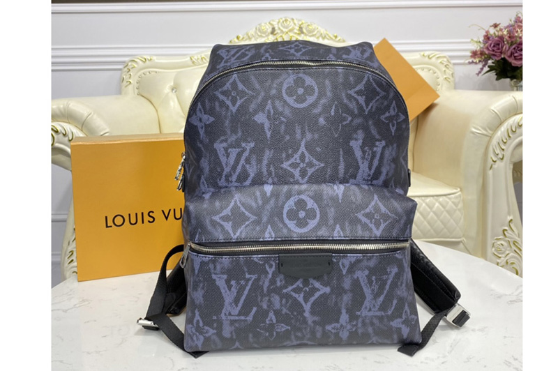 Louis Vuitton M57274 LV Discovery Backpack PM in Monogram Pastel Noir coated canvas