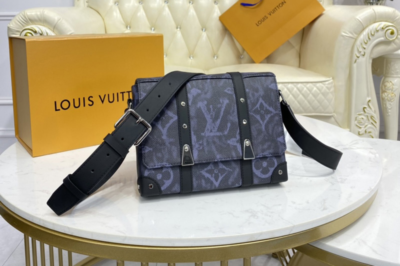Louis Vuitton M57282 LV Trunk Messenger bag in Monogram Tapestry coated canvas
