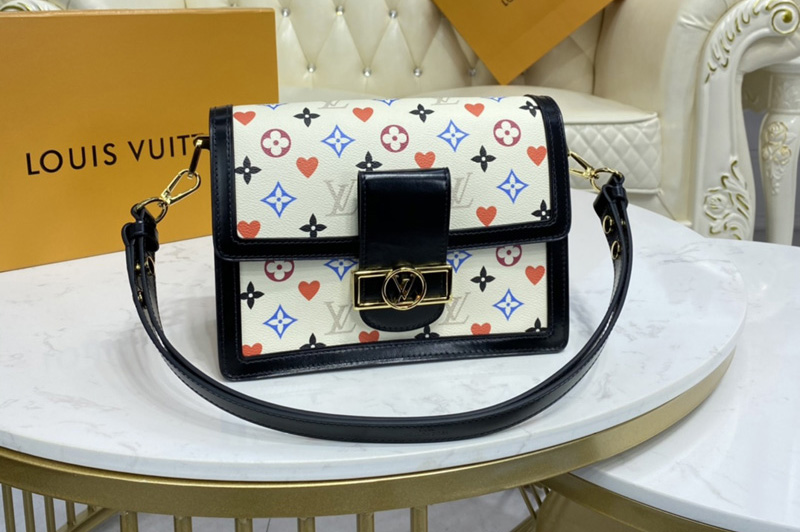 Louis Vuitton M57463 LV Game On Dauphine MM bag in Transformed Game On Monogram Canvas