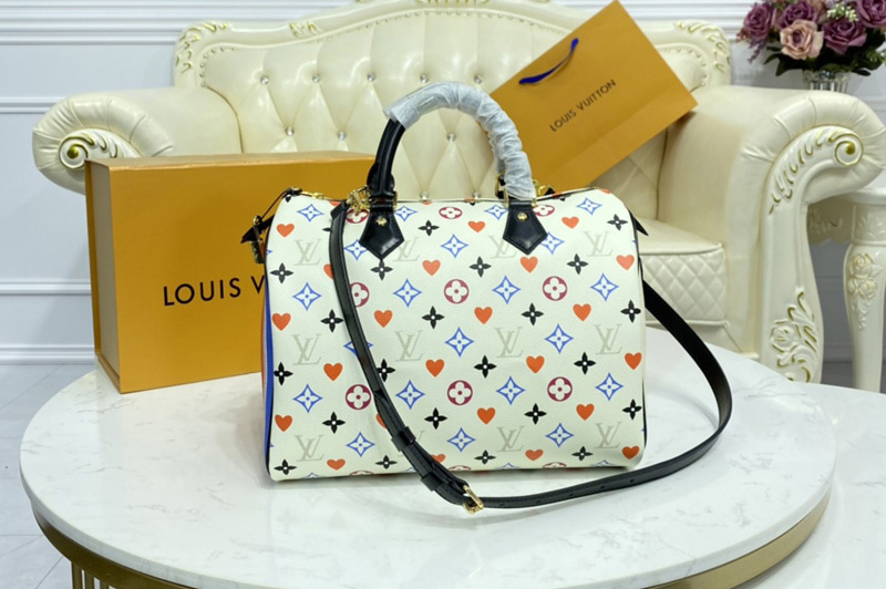 Louis Vuitton M57465 LV Speedy Bandoulière 30 bag in Transformed Game On Monogram canvas