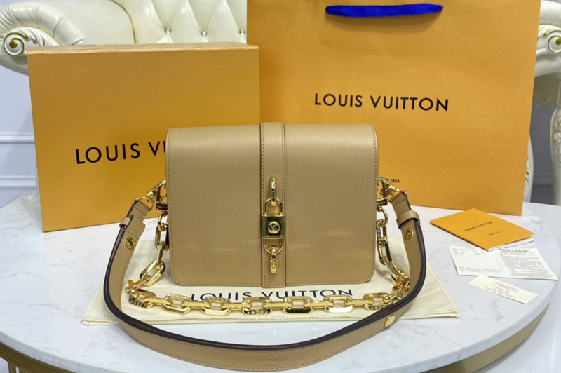 Louis Vuitton M57745 LV Rendez-Vous handbag in Camel Calfskin leather