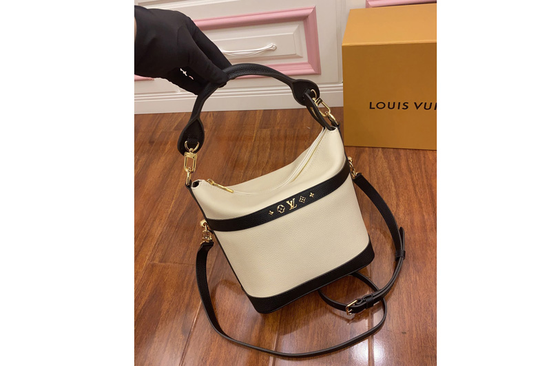 Louis Vuitton M57813 LV Cruiser PM bag in Black/White Calfskin leather