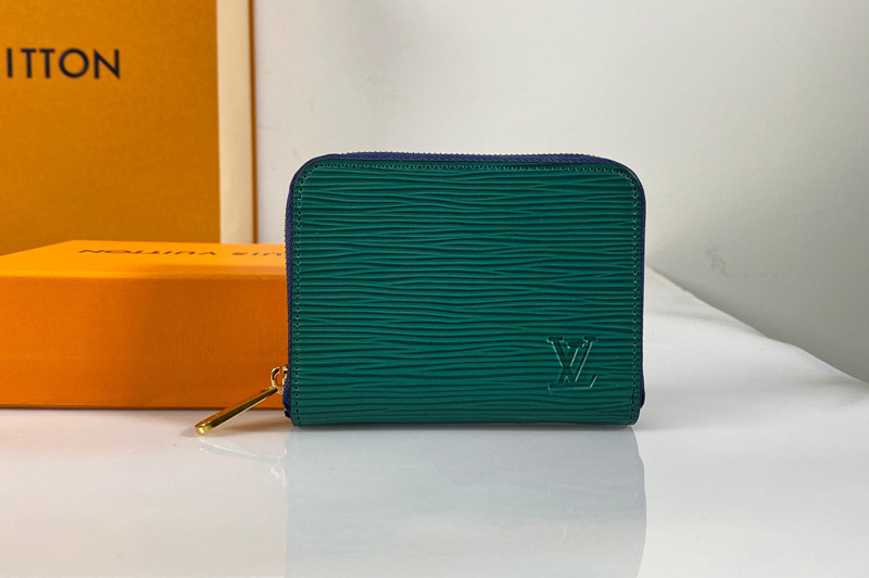 Louis Vuitton M60152 LV Zippy coin purse in Green Epi Leather