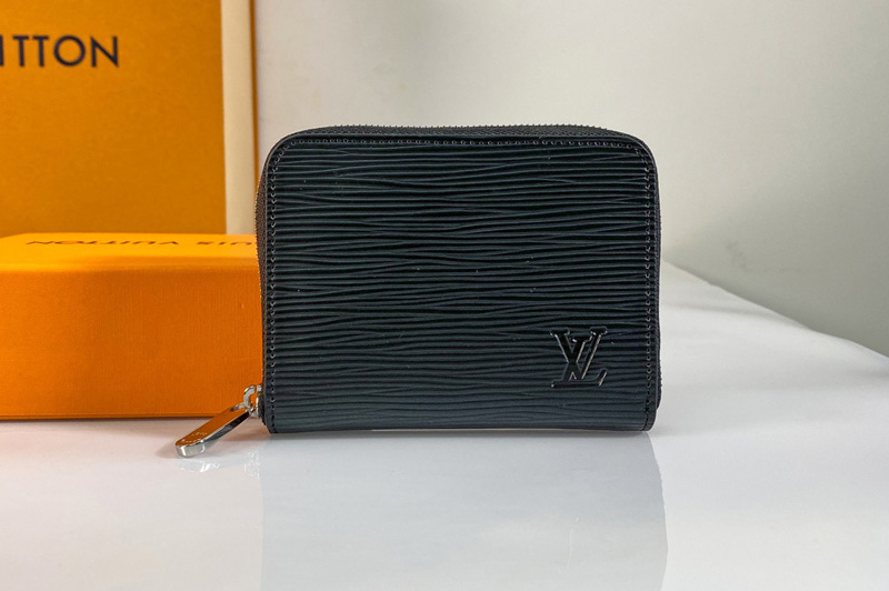 Louis Vuitton M60152 LV Zippy coin purse in Black Epi Leather