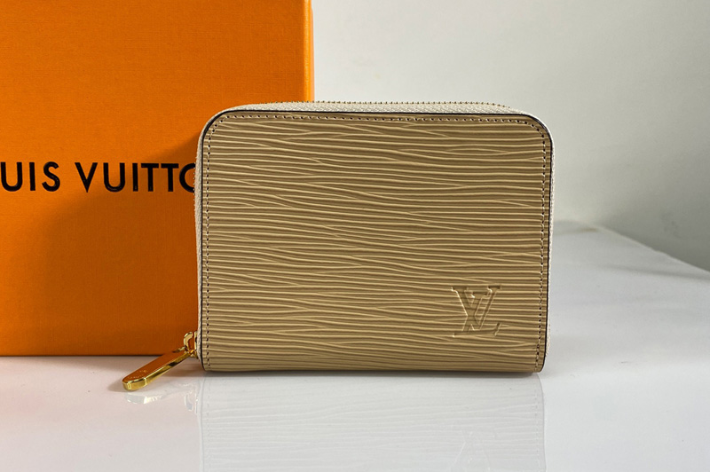 Louis Vuitton M60152 LV Zippy coin purse in Beige Epi Leather