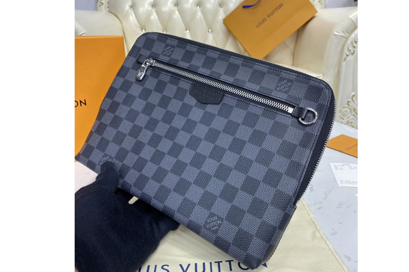 Louis Vuitton N60417 LV New Pouch in Damier Graphite coated canvas