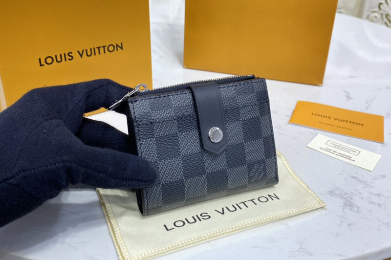 Louis Vuitton N60451 LV Multiple card holder in Damier Graphite coated canvas