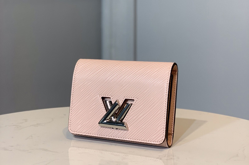 Louis Vuitton M62934 LV Twist compact wallet in Pink Epi leather