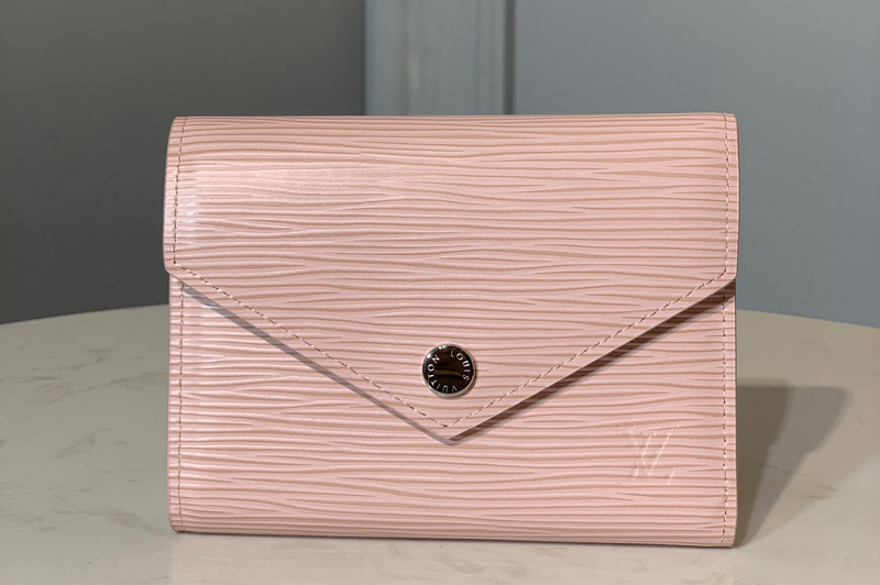 Louis Vuitton M62946 LV Victorine wallet in Pink Epi Leather