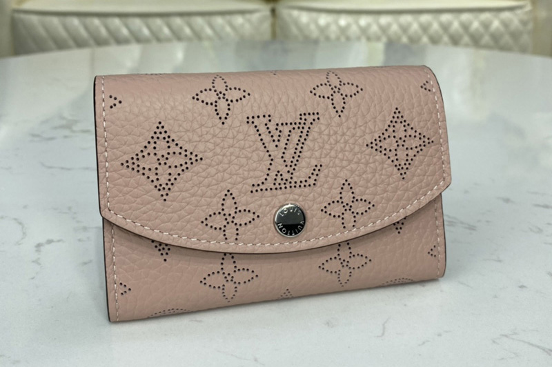 Louis Vuitton M62541 LV iris compact wallet in Magnolia Mahina leather