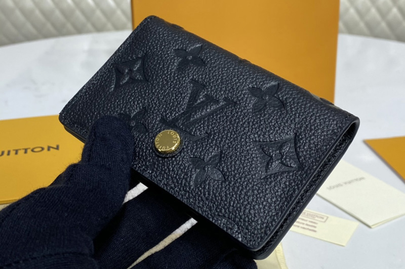 Louis Vuitton M67262 LV Multicartes card holder in Black Monogram Empreinte leather