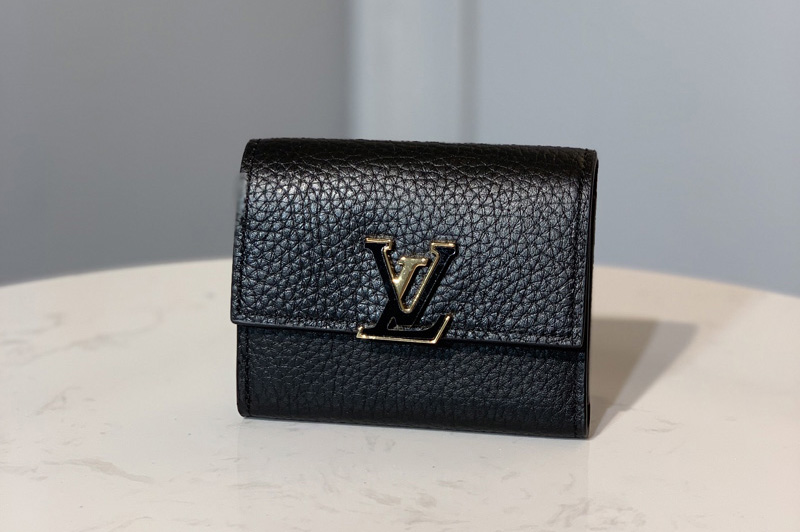 Louis Vuitton M68587 LV Capucines XS wallet Black Taurillon leather