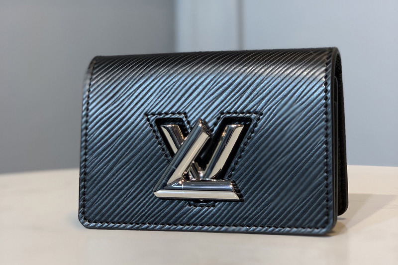 Louis Vuitton M68682 LV Twist Multicartes Wallet in Black Epi leather