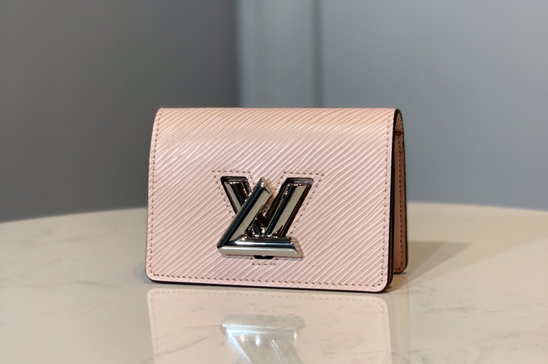 Louis Vuitton M68681 LV Twist Multicartes Wallet in Pink Epi leather