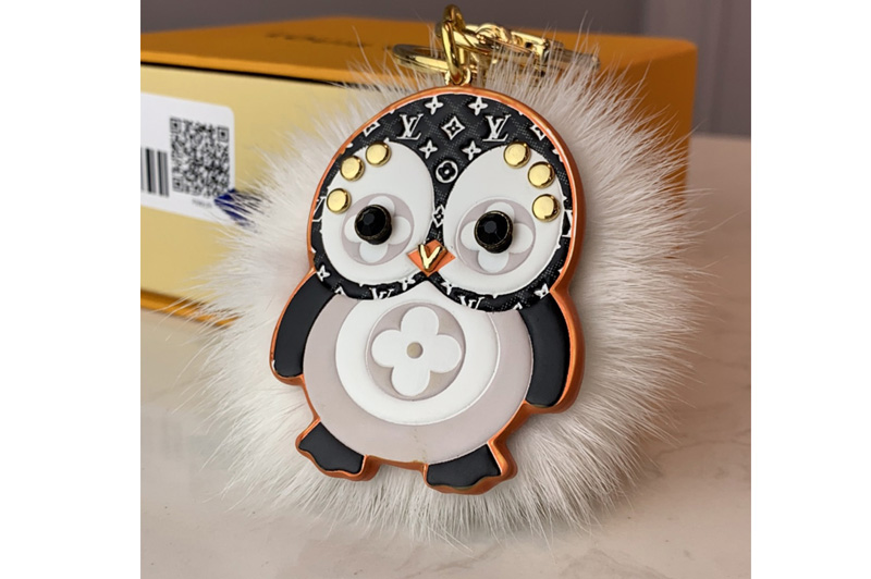 Louis Vuitton M69007 LV Penguin Fur bag charm and key holder
