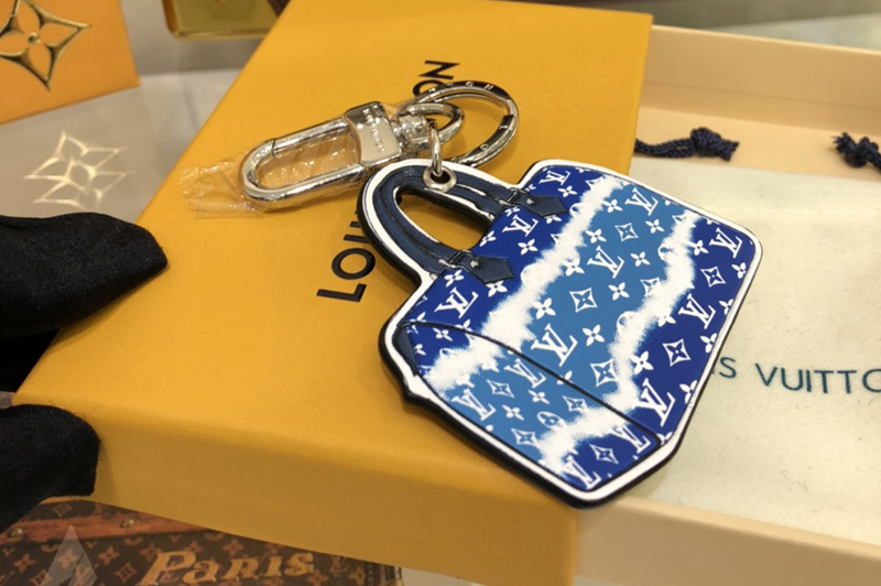Louis Vuitton M69292 LV Escale Speedy key holder and bag charm In Blue Monogram Canvas