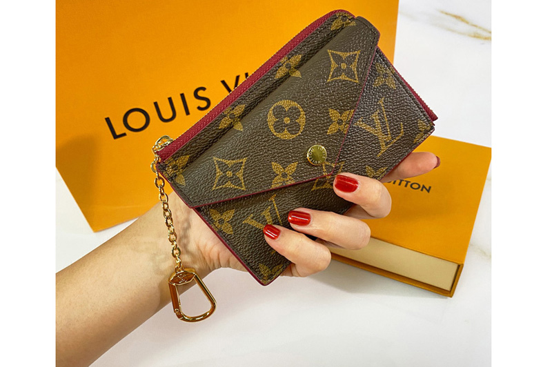 Louis Vuitton M69431 LV Card Holder Recto Verso in Monogram canvas with Red