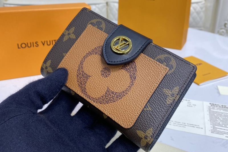 Louis Vuitton M69432 LV Juliette wallet in Monogram and Monogram Giant Reverse coated canvases