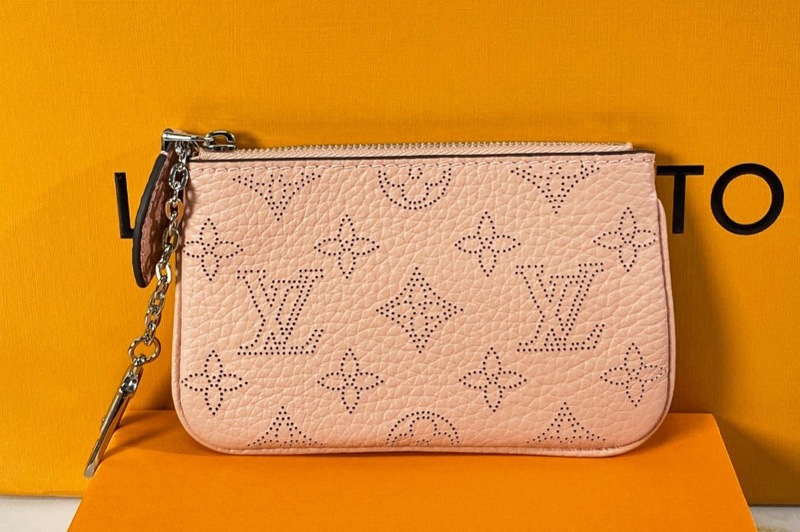 Louis Vuitton M69508 LV Key Pouch In Pink Mahina leather