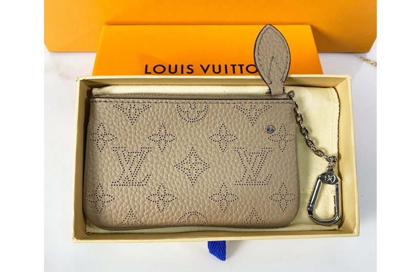 Louis Vuitton M69532 LV Key Pouch In Gray Mahina leather