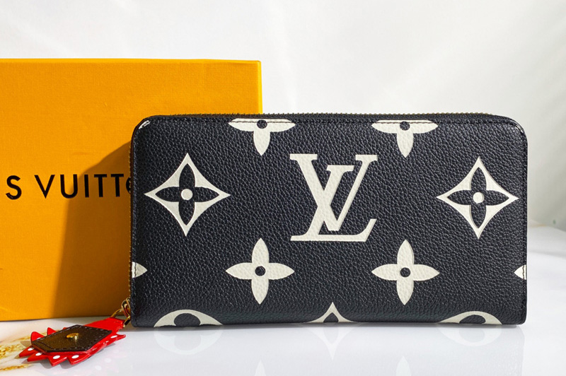 Louis Vuitton M69698 LV CraftyZippy wallet in Black Monogram Empreinte Leather