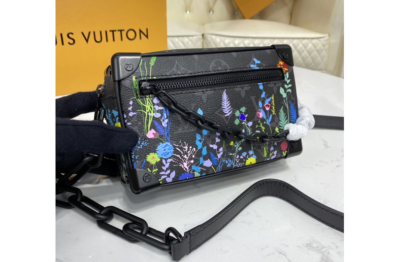 Louis Vuitton M44735 LV Mini Soft Trunk bag in Monogram Eclipse coated canvas