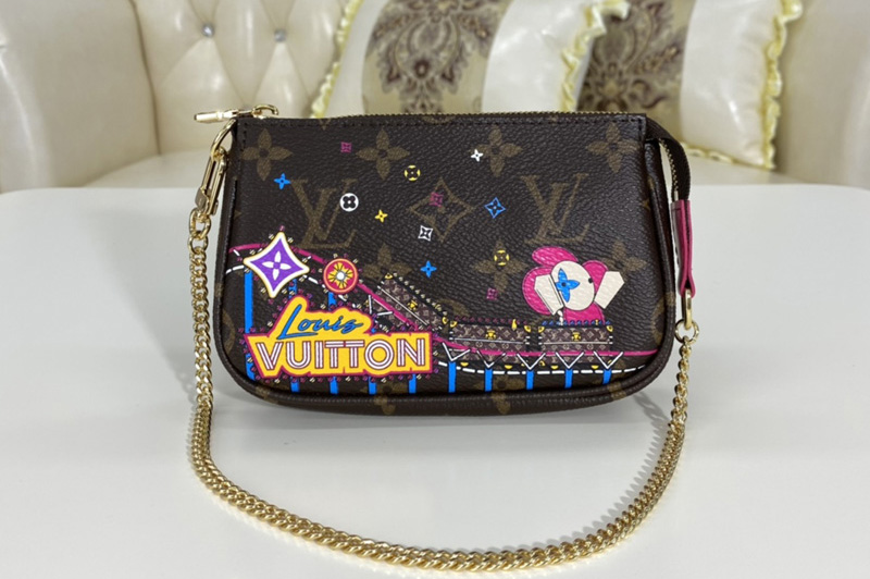 Louis Vuitton M69752 LV Mini Pochette Accessoires Bag in Monogram coated canvas