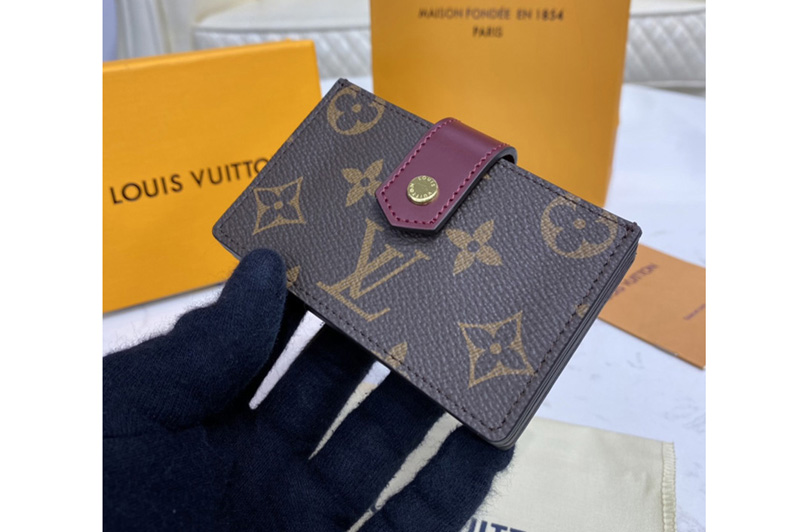 Louis Vuitton M69762 LV Card Holder in Monogram coated canvas and Fuchsia