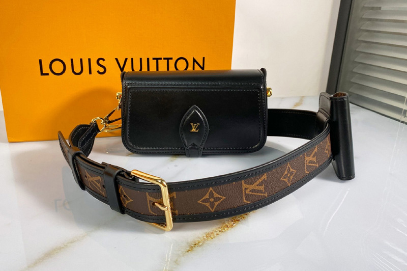 Louis Vuitton M69841 LV Officier pouch in Black Cowhide leather