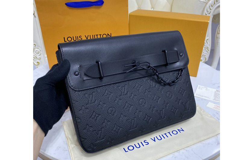 Louis Vuitton M80140 LV Steamer Pochette Bag in Monogram Taurillon leather