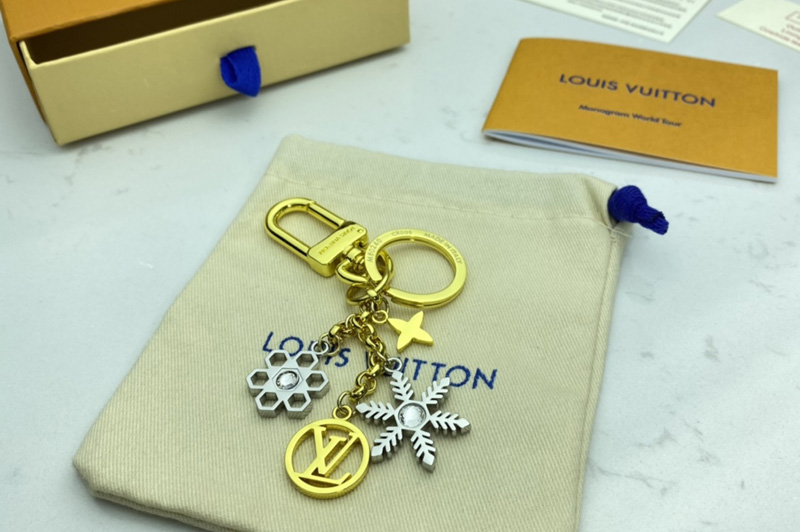 Louis Vuitton M80240 LV Snowflakes bag charm and key holder