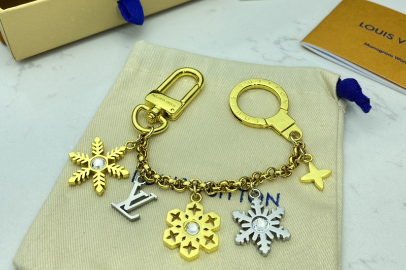 Louis Vuitton M80245 LV Snowflakes Chain bag charm and key holder