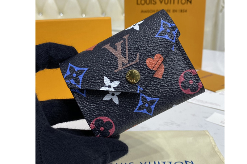 Louis Vuitton M80278 LV Game On Zoé wallet in Black Transformed Game On canvas